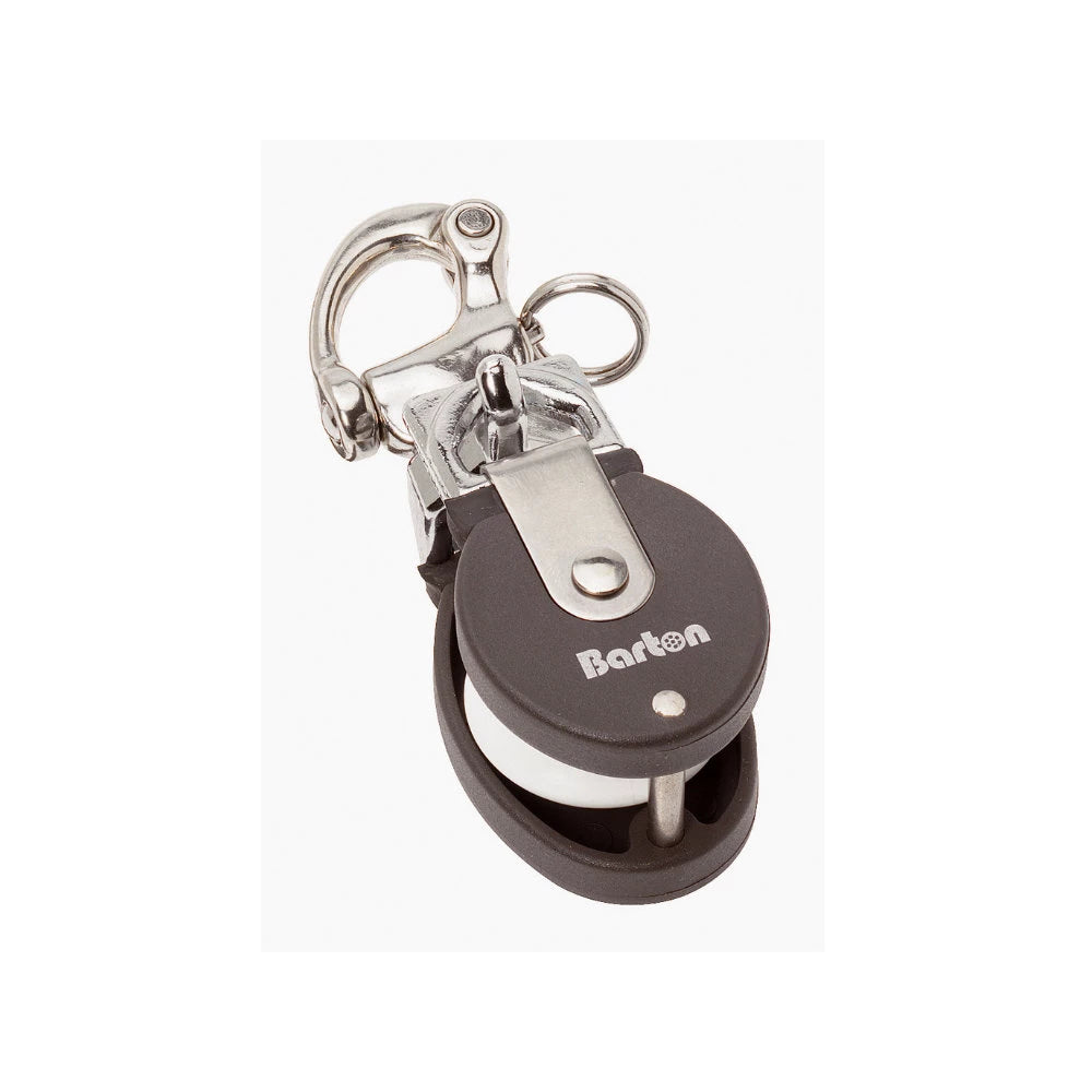 Barton 35mm Snatch Block, Stainless Steel Snap Shackle