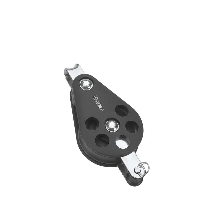 Barton 64mm Plain Bearing Pulley Single Block Fixed and Becket