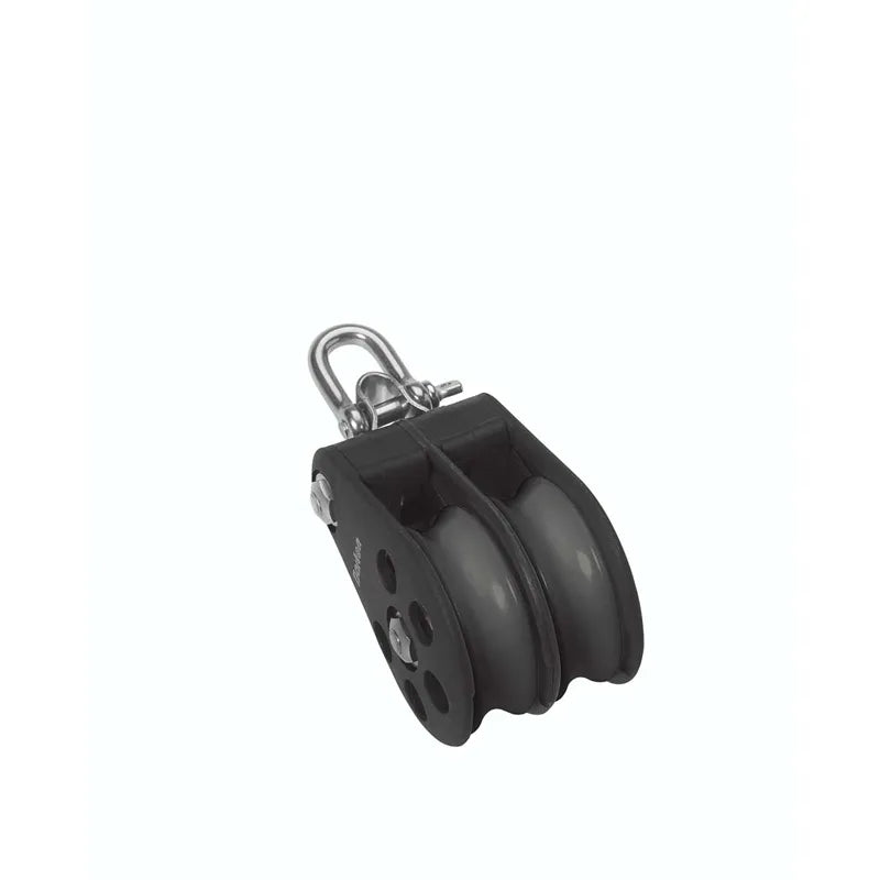 Barton 70mm Plain Bearing Pulley Block Double Reverse Shackle