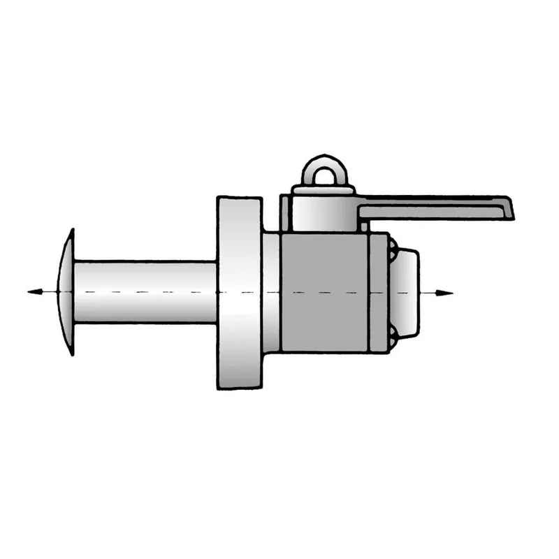 1/2 inch Valve Seacock Mushroom Thru-Hull with Female Thread Top