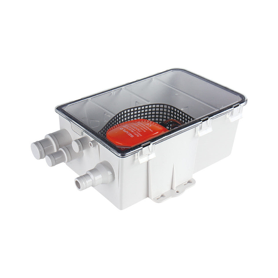 SEAFLO 07-Series Shower Sump Pump System Box Multi Inlet 12V DC 750GPH