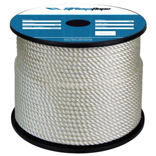 STRONGAROPE ROPE - NYLON - 3 STRAND LAID 12.5mm x 50mt Reel
