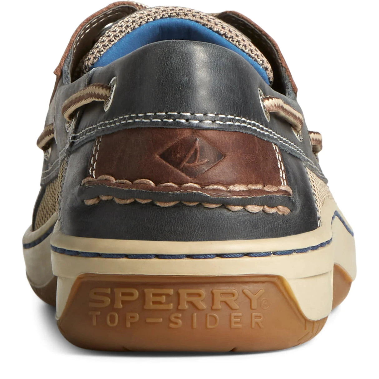 SPERRY MEN'S BILLFISH 3-EYE WIDE LEATHER NAVY/BROWN size us11