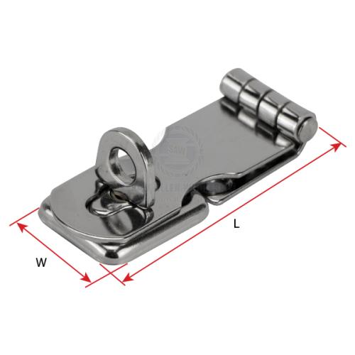Hasp & Staple - Twistlock - Cast Stainless Steel