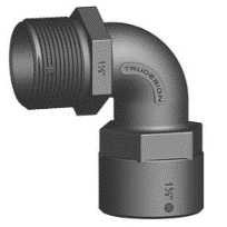 TRUDESIGN COUPLING - FEMALE-MALE 90 DEGREE