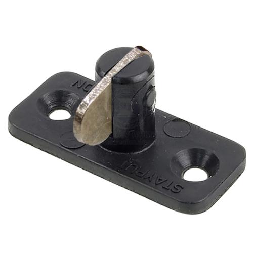 Stayput horizontal single black SS tongue