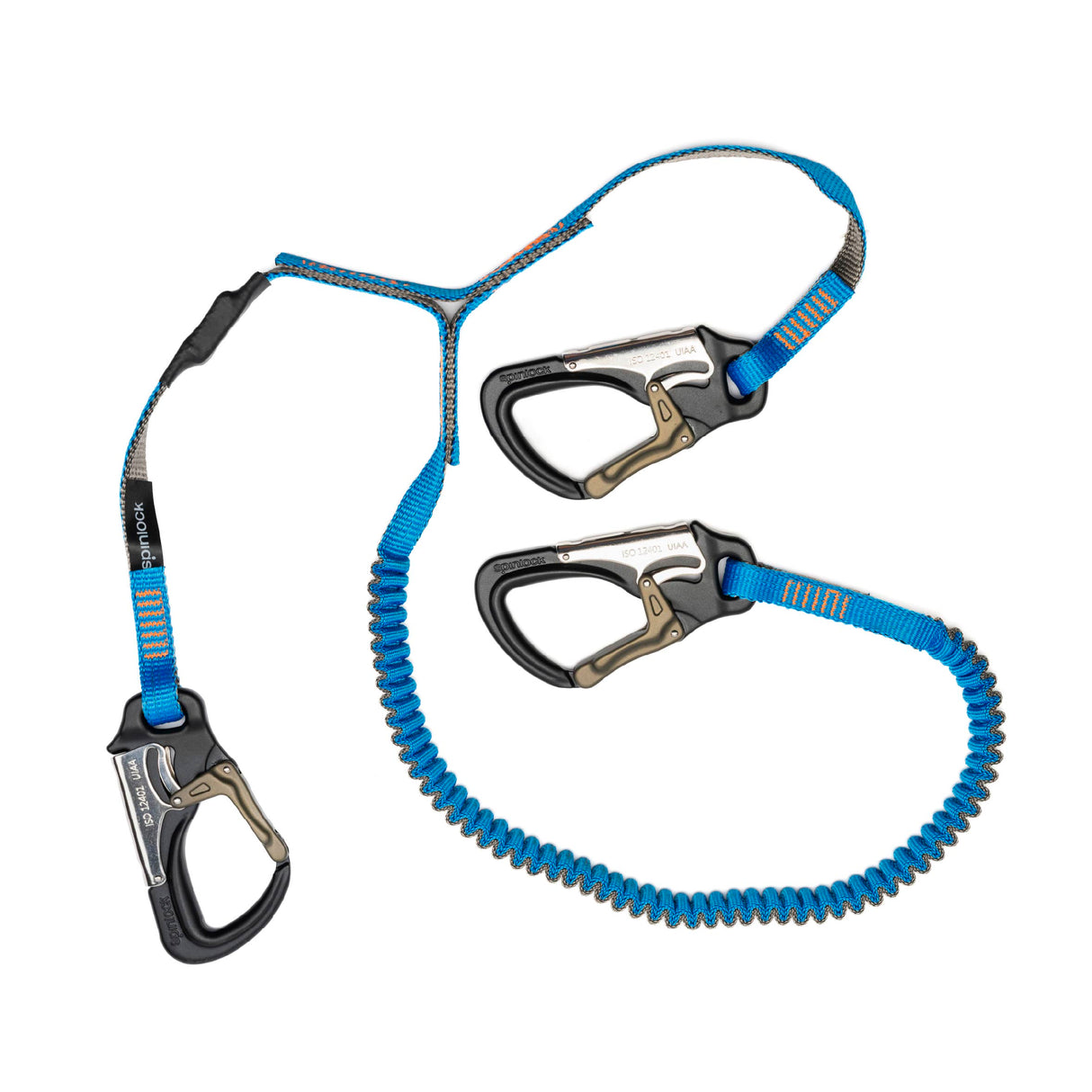 Spinlock 3 Hook Elasticated Performance Safety Line 1m + 2m