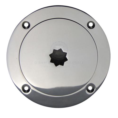 Deck Plate - Stainless Steel - Winch Style Star Key