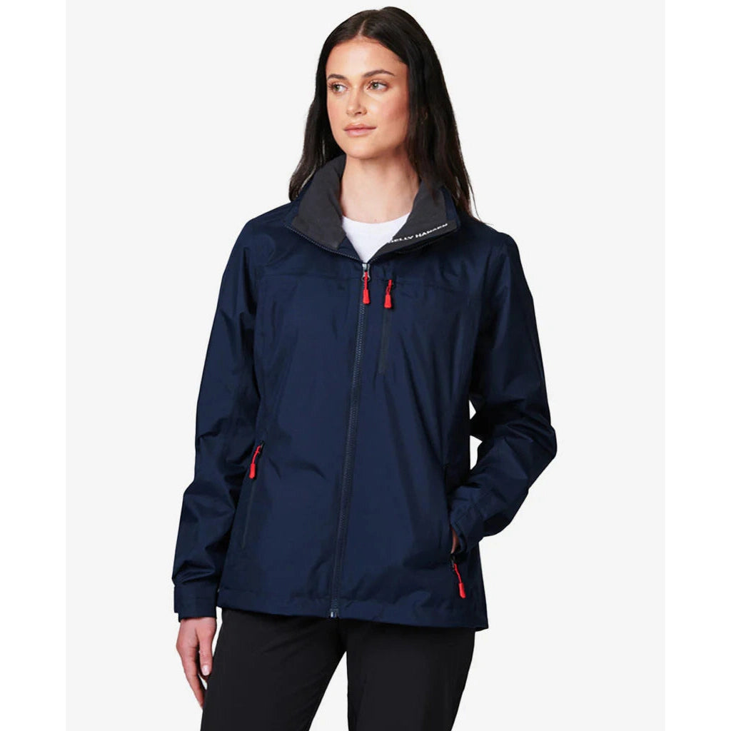 HELLY HANSEN WOMEN'S CREW MIDLAYER JACKET NAVY