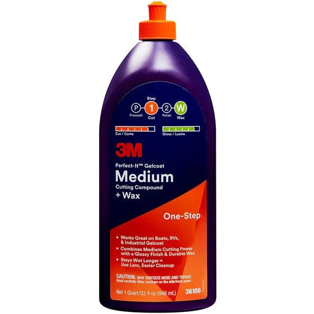 3M™ Perfect-It™ Gelcoat Medium Cutting Compound + Wax 946ml