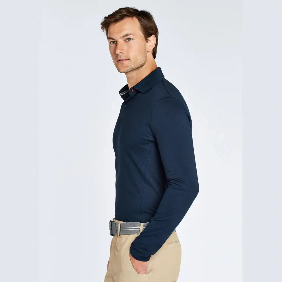 DUBARRY Freshford Unisex Long-sleeved Polo - Navy Special WOODEN BOAT FESTIVAL