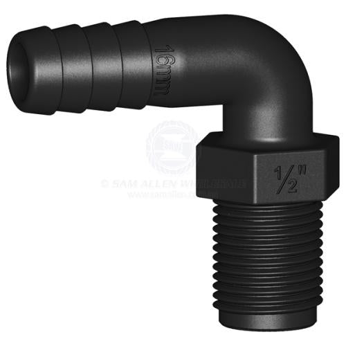 Trudesign Hose Tail - Male Tail 90 Degree - Unequal