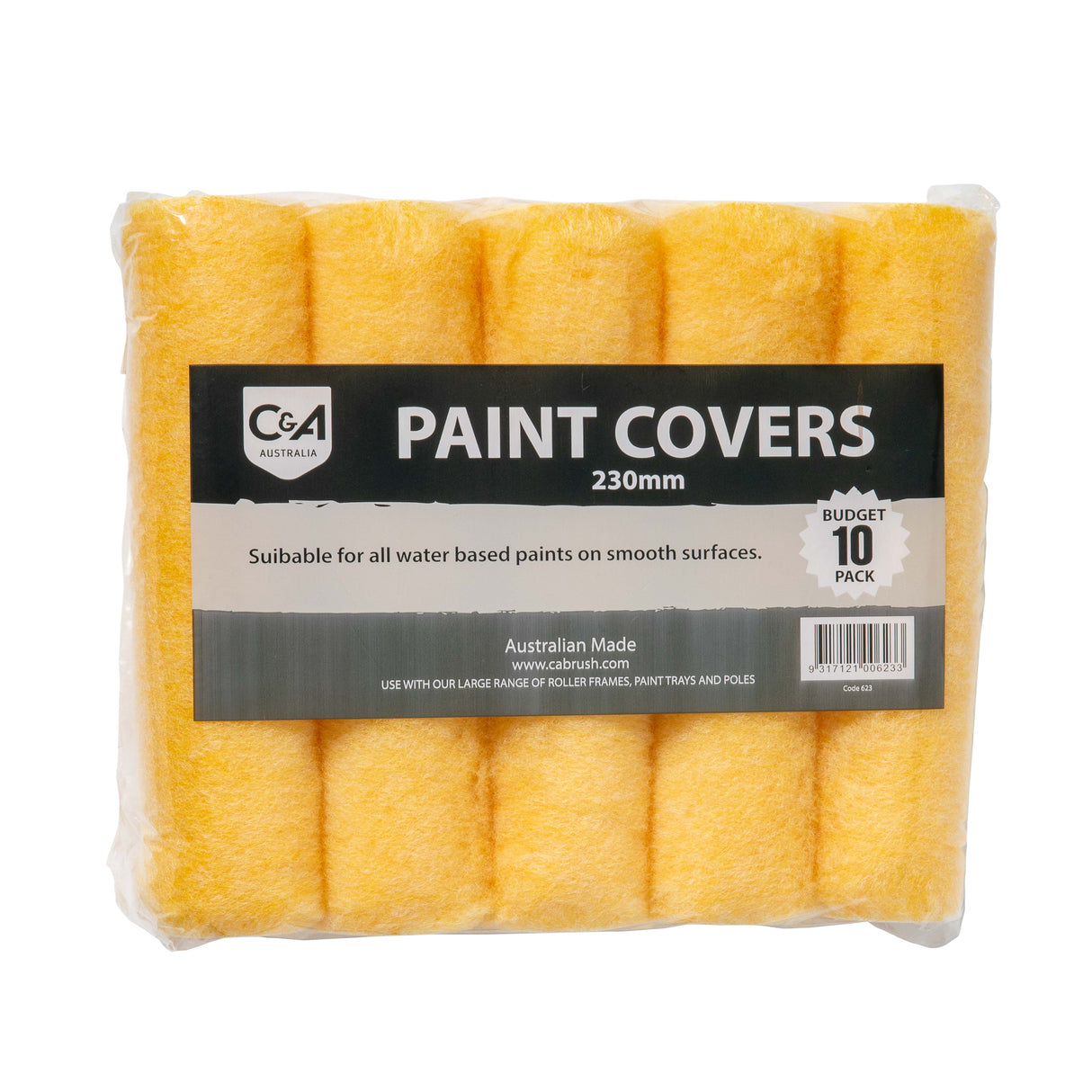 C & A Budget 230mm roller cover 10 Pack