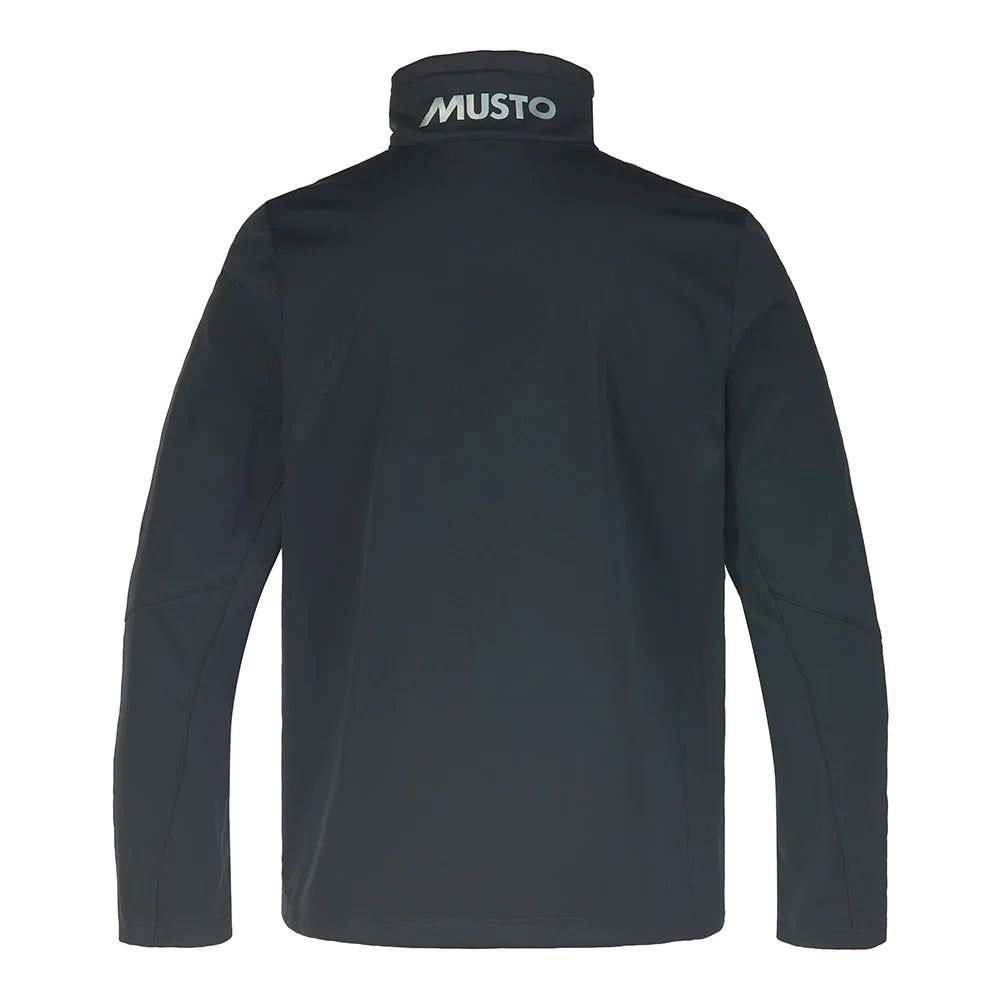 MUSTO MEN'S ESSENTIAL SOFTSHELL JACKET BLACK WBF 2023 CLEARANCE Small
