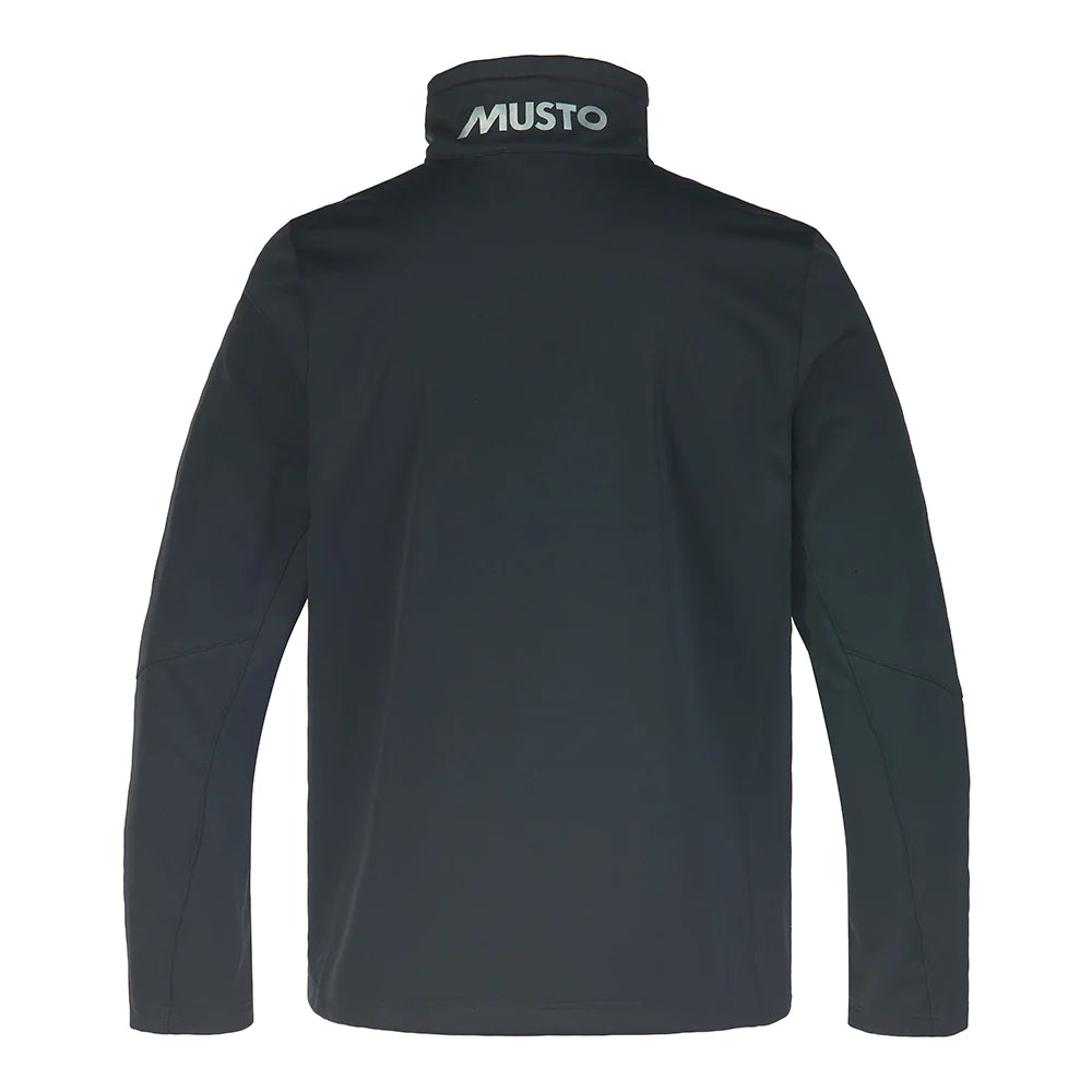 MUSTO MEN'S ESSENTIAL SOFTSHELL JACKET BLACK WBF 2023 CLEARANCE