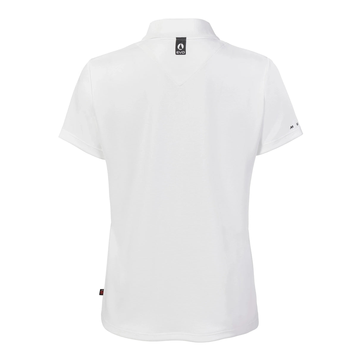 MUSTO WOMEN'S EVO CREW SUNBLOCK SHORT-SLEEVE POLO WHITE