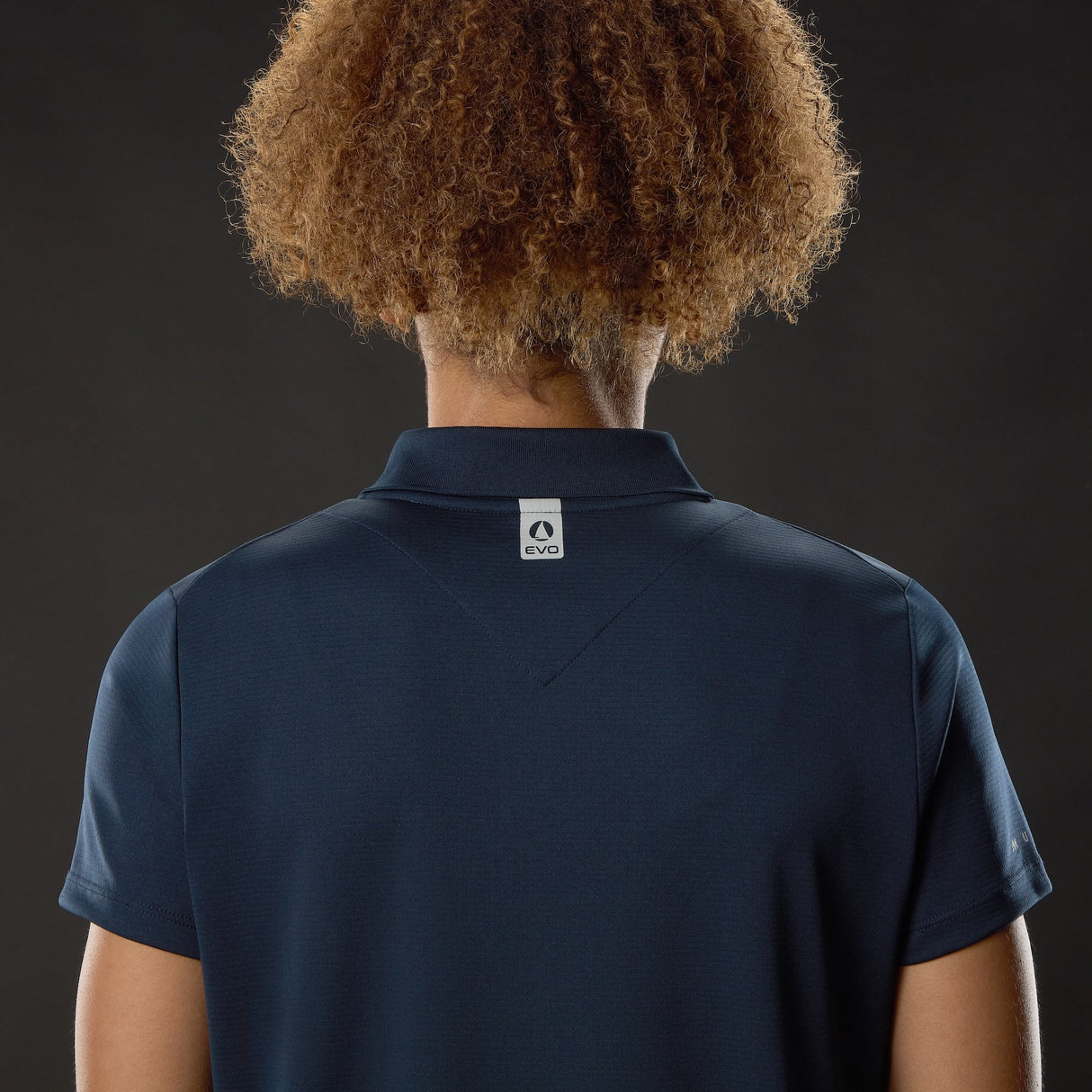 MUSTO WOMEN'S EVO CREW SUNBLOCK SHORT-SLEEVE POLO NAVY
