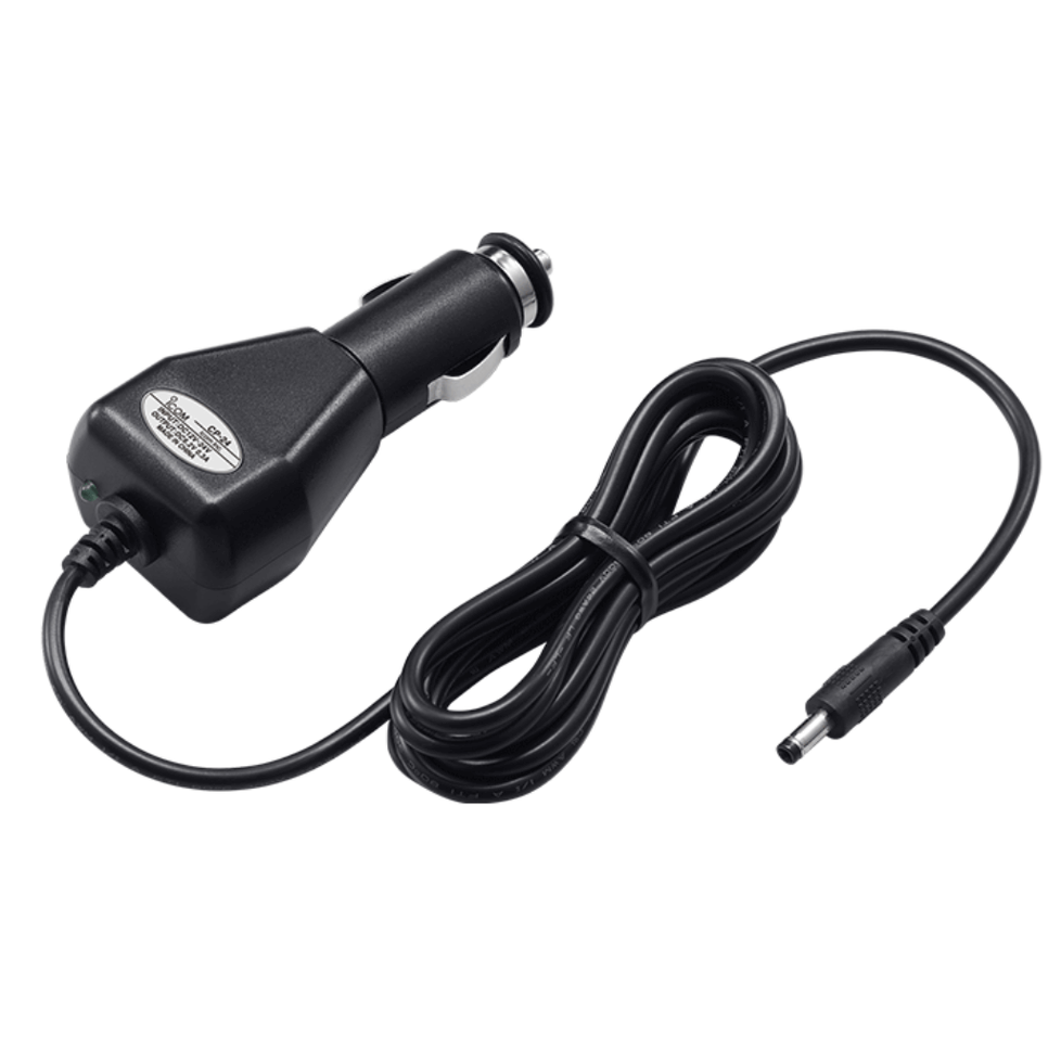 Icom DC Power Charger, 12-24V, Auto Cigarette Lighter profile, cable 1.8m CP-24