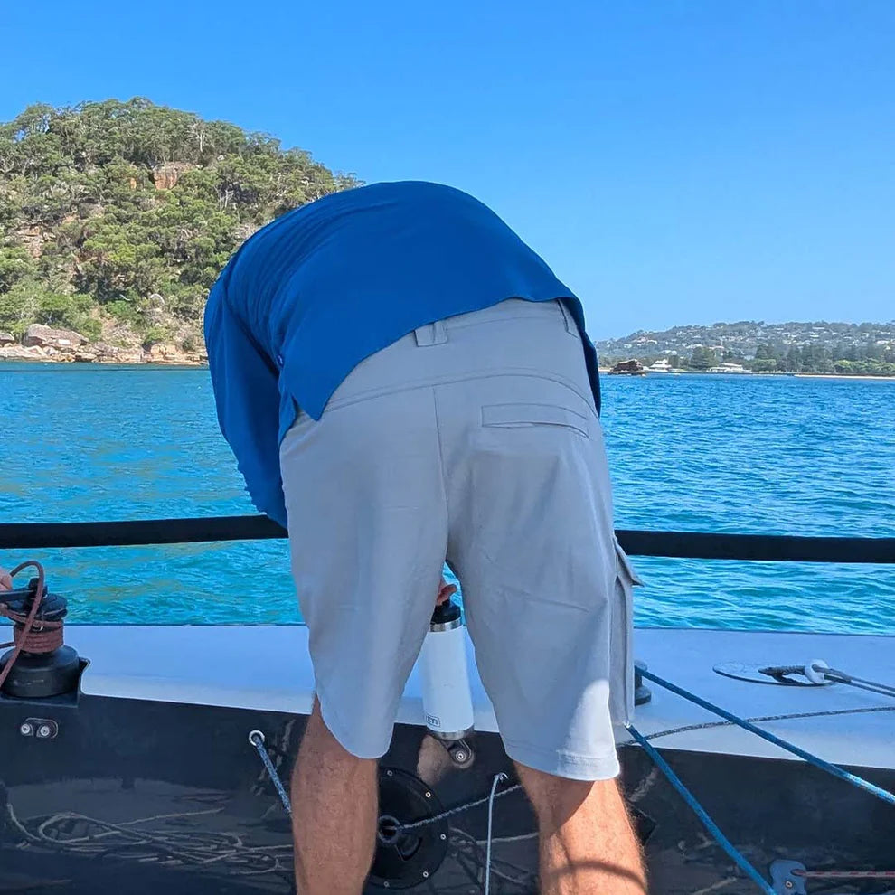 Burke Crew Short - Light Grey