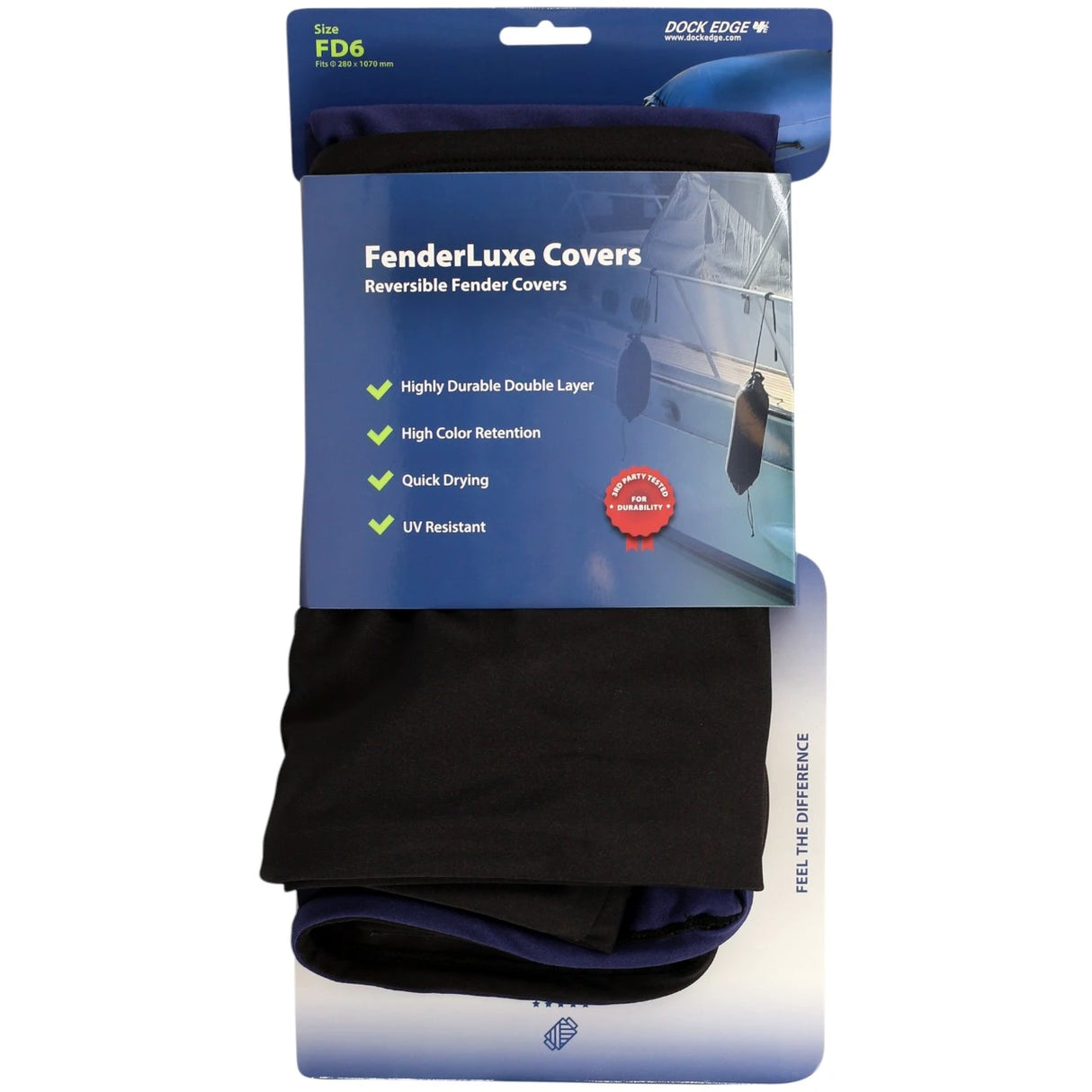 F6 FenderLuxe Fender Covers Reversible 280mm x 1090mm Blk/Nvy EACH