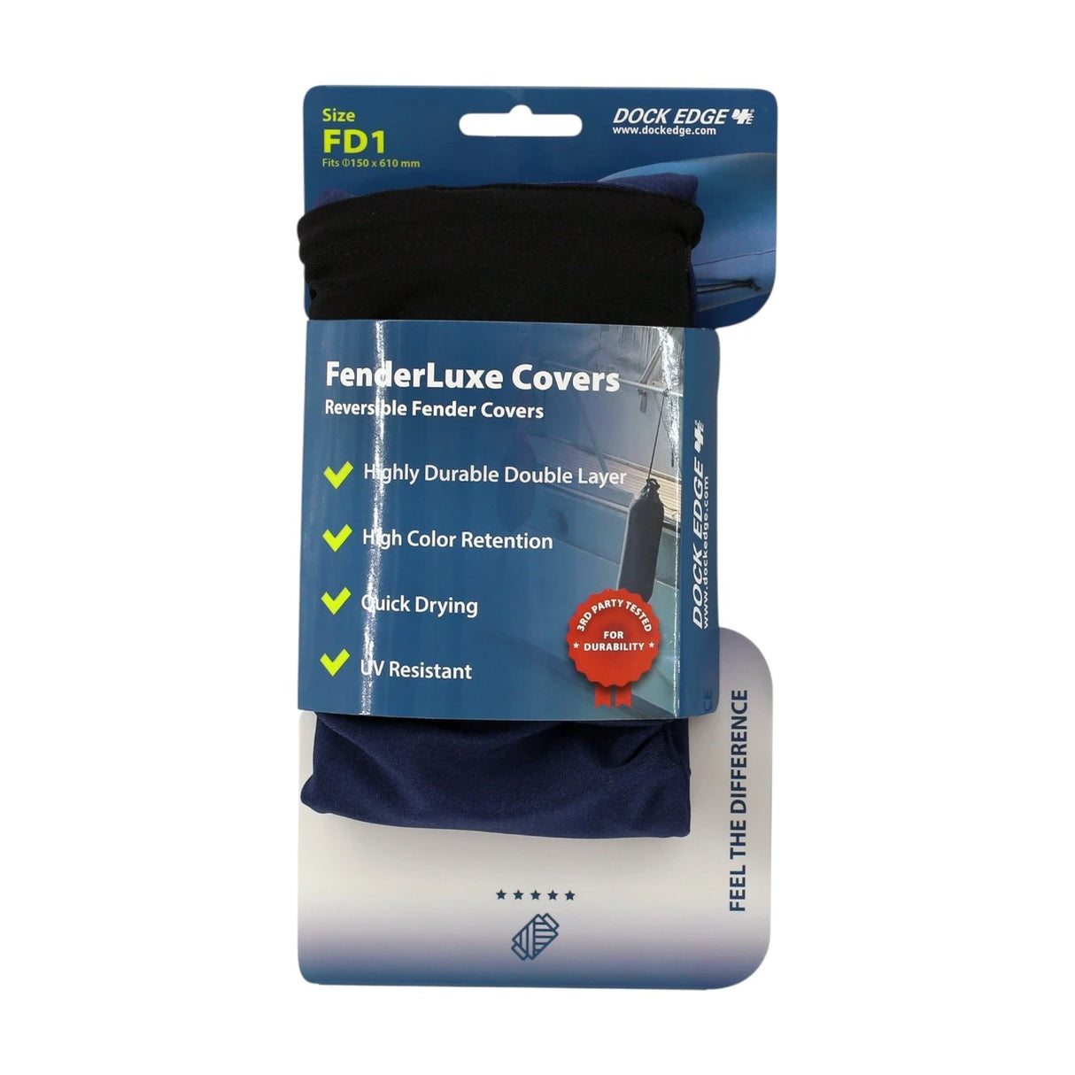F1 Fenderluxe Reversible Polyester Fender Cover 150mm x 610mm Blk/Nvy EACH