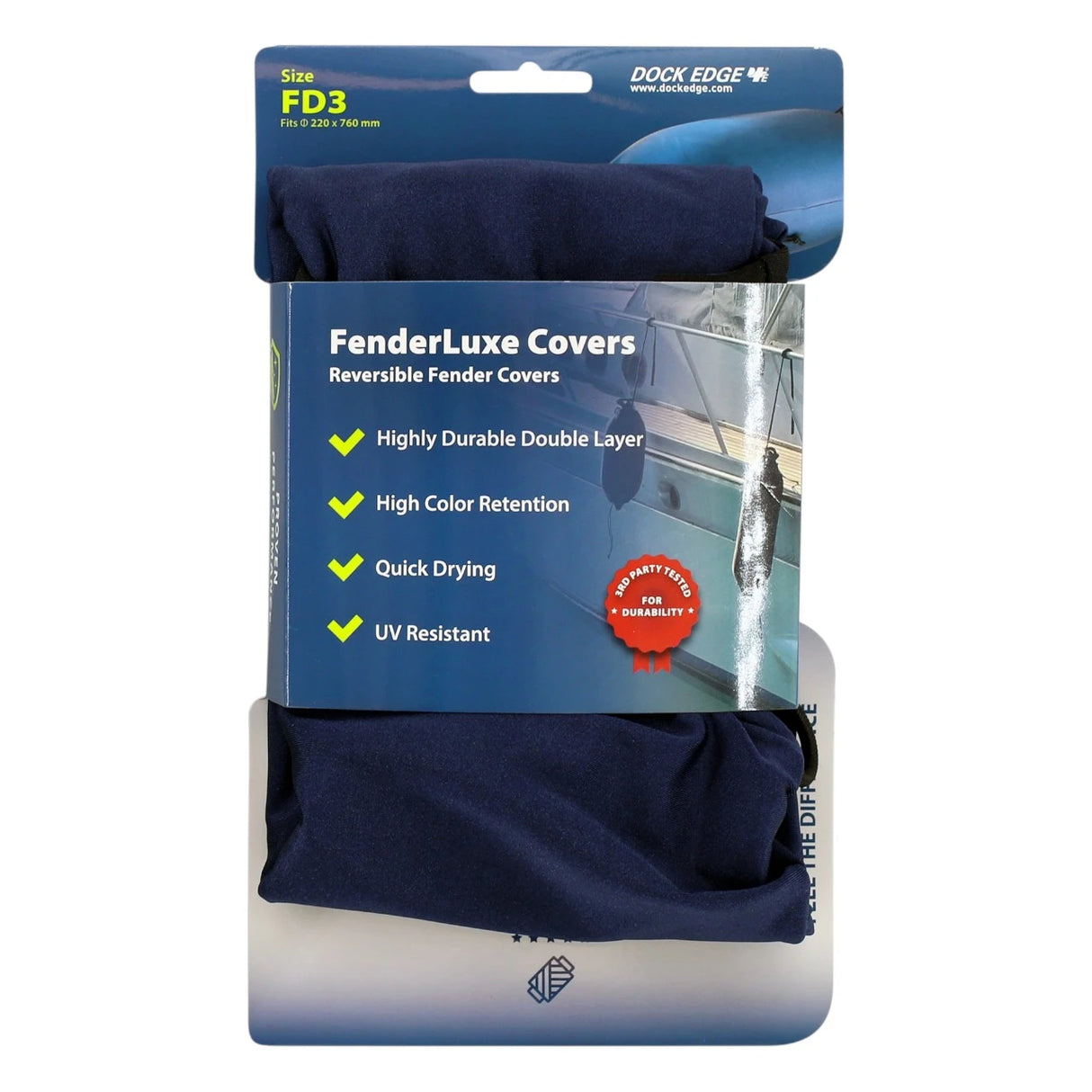 F3 FenderLuxe Fender Covers Reversible 215mm x 760mm Blk/Navy EACH
