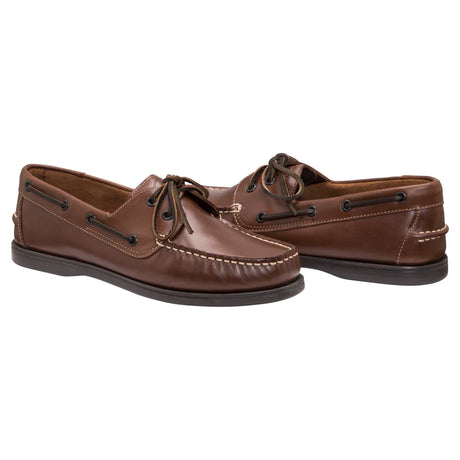 Burke Marine  Flinders Leather Deck Shoe - Brown Clearance