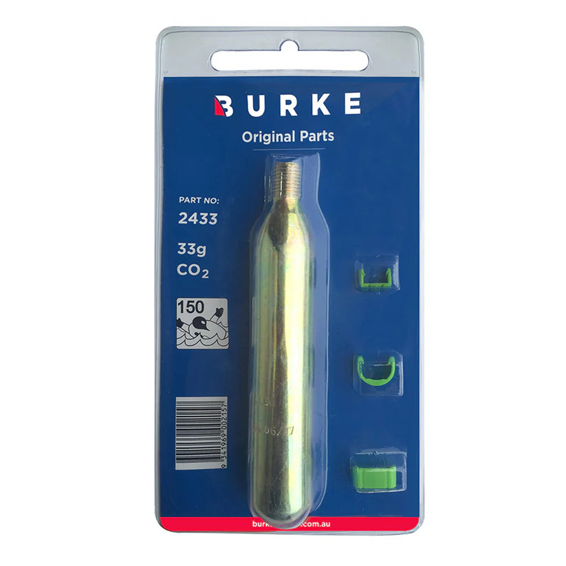 Burke Marine  PFD Recharge 33g CO2 Kit with clips
