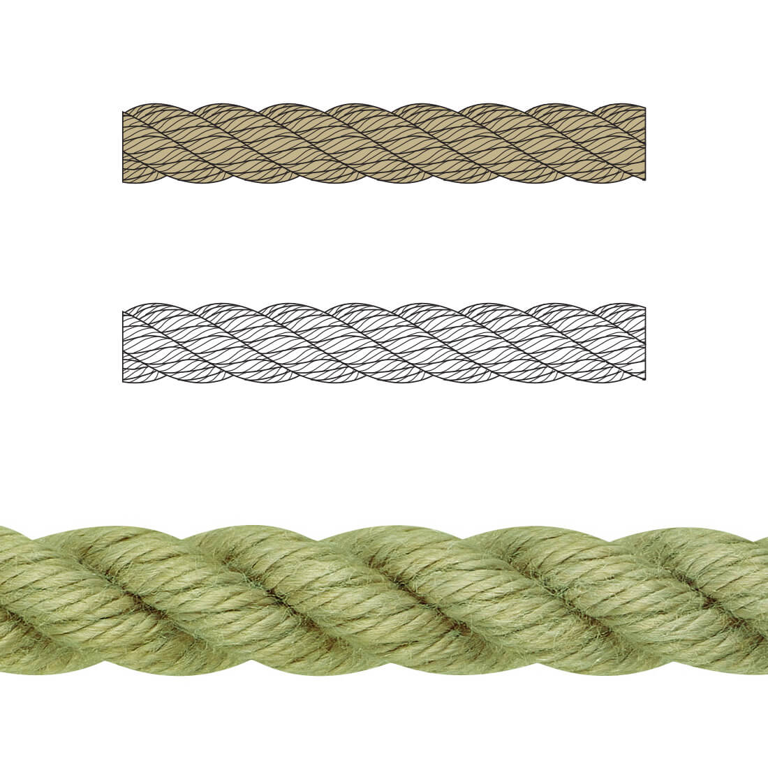 Liros Classic 3 Strand Hemp 10mm wbf