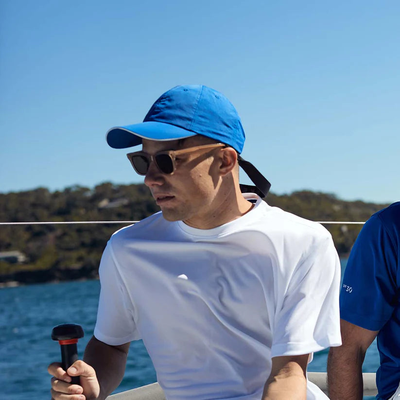 Burke Marine  Quick Dry Cap - Blue