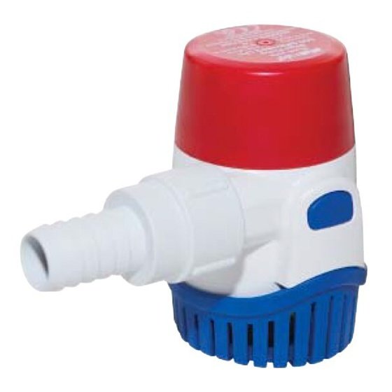 RULE BILGE PUMP - 500GPH, NON-AUTOMATIC 12Volt RWB801