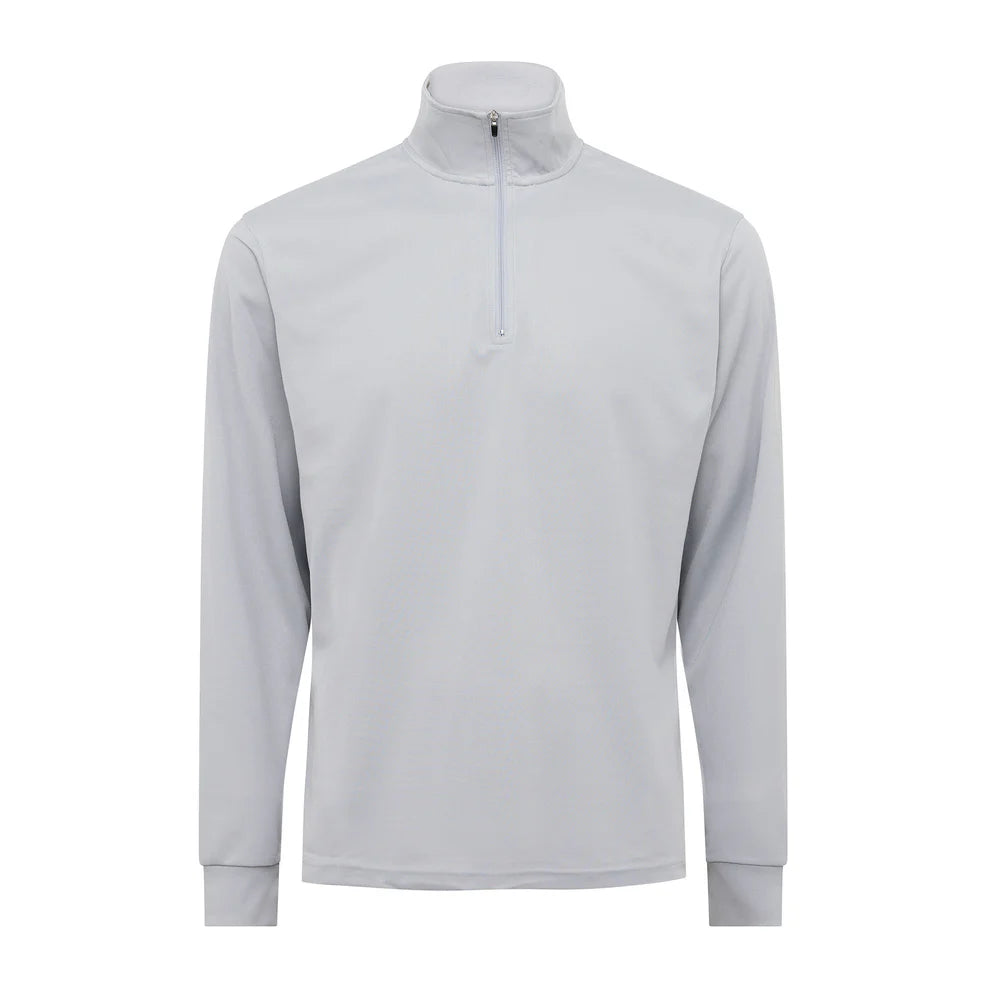 Burke Signature Polo Long Sleeve Light Grey