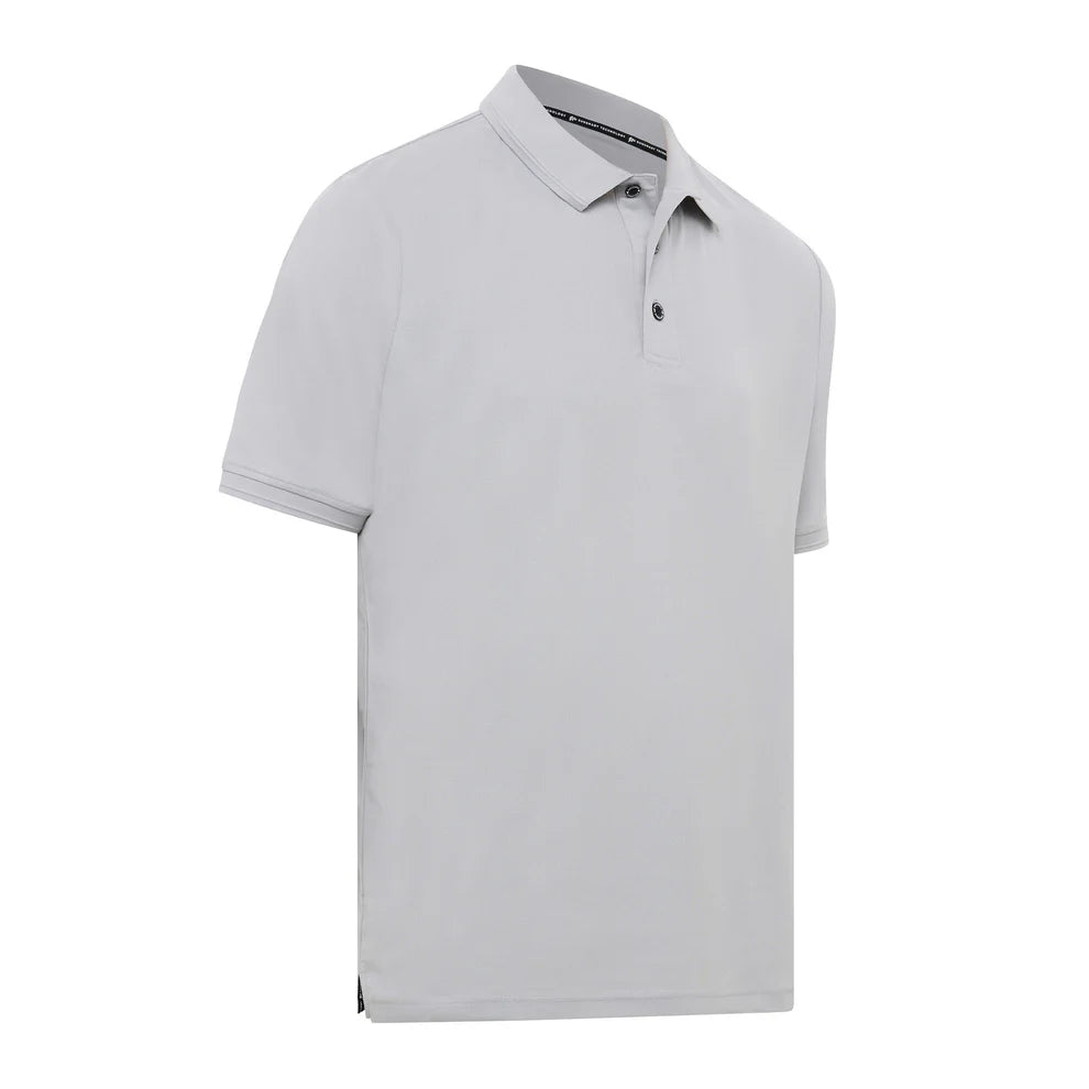 Burke Signature Polo Short Sleeve Light Grey