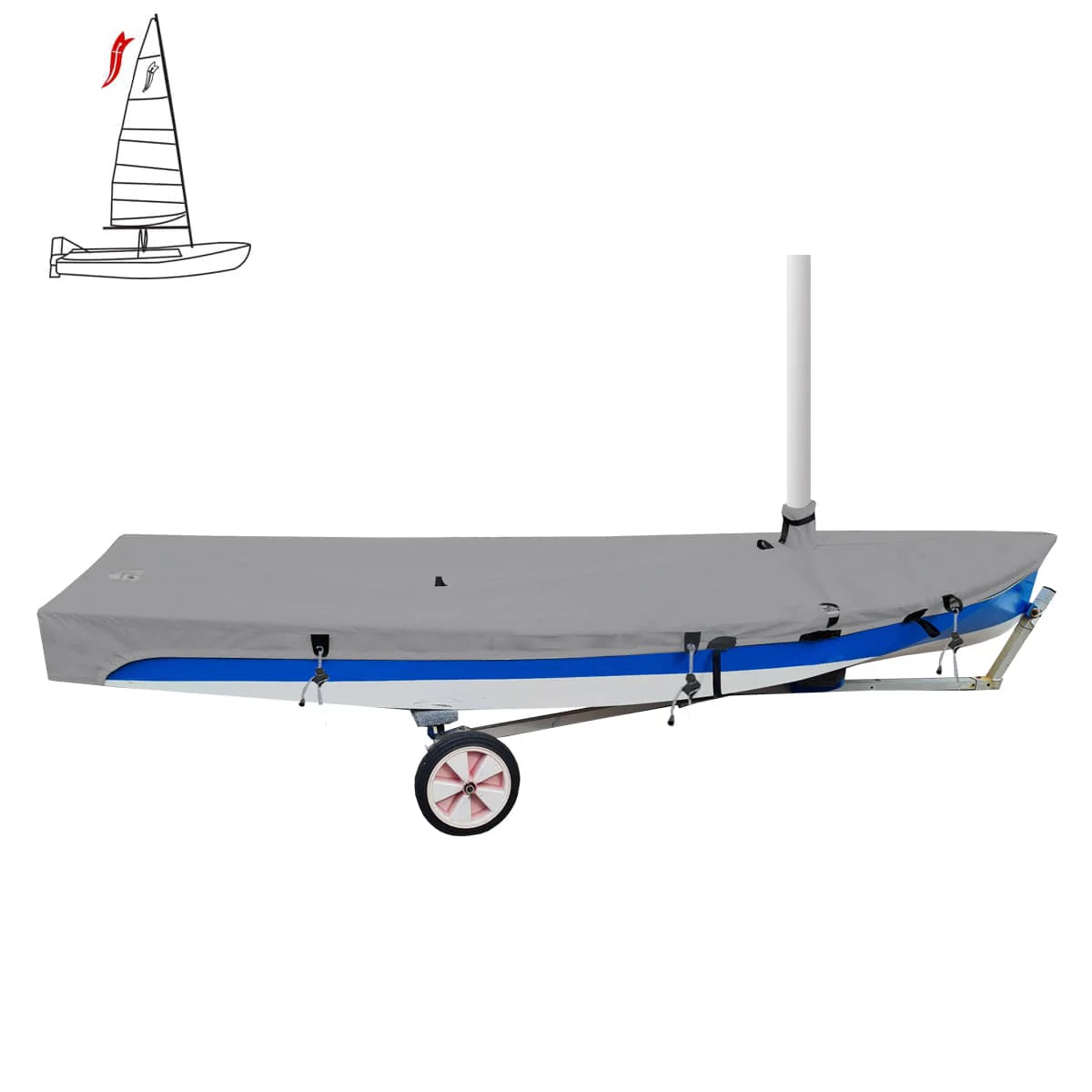 OCEANSOUTH SABRE SAILING DINGHY DECK COVER