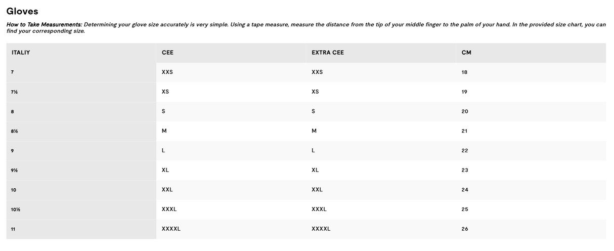 Slam PRO SHORT FINGER GLOVE