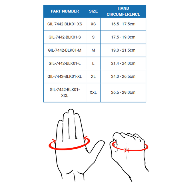 Gill Pro Gloves - Short Finger 7442 XXL