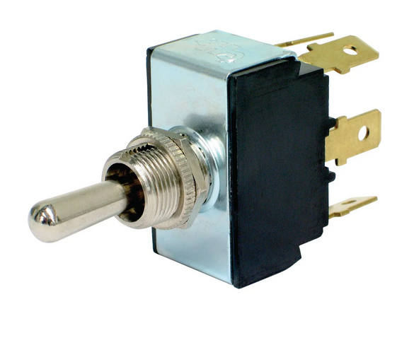 Cole Hersee Toggle Switch MOM On/Off/MOM On DPDT Rated 25A 12V