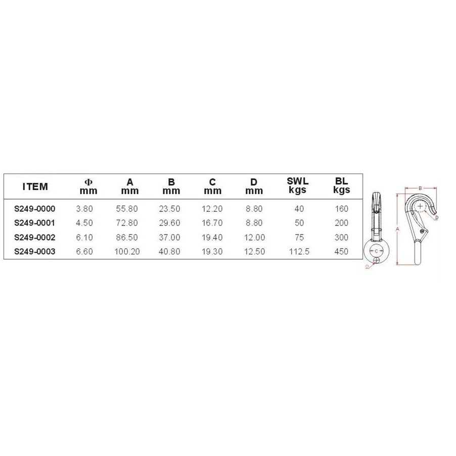 Vinox Rigid eye snap