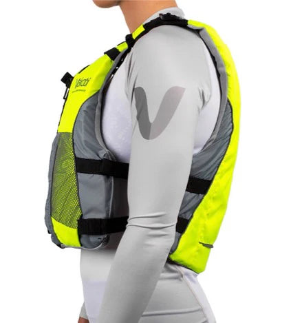 V3 Ocean Racing PFD Life Jacket - Fluro Yellow/Grey Clearance