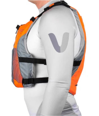 Vaikobi V3 Ocean Racing PFD Life Jacket - Fluro Orange/Grey