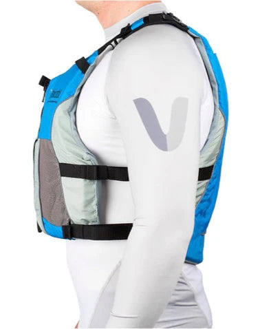V3 Ocean Racing PFD Life Jacket - Cyan/Grey Clearance