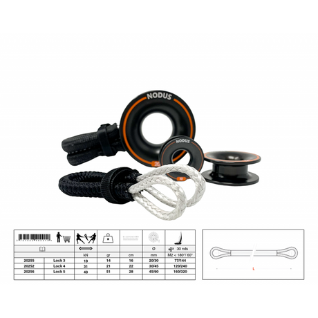 Nodus Adjustable and lockable loop for friction ring| Lock-B®