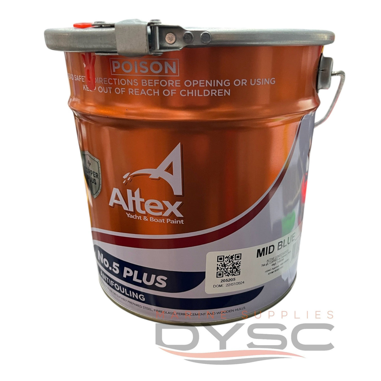 Altex No.5 PLUS Antifouling Mid Blue 4lt