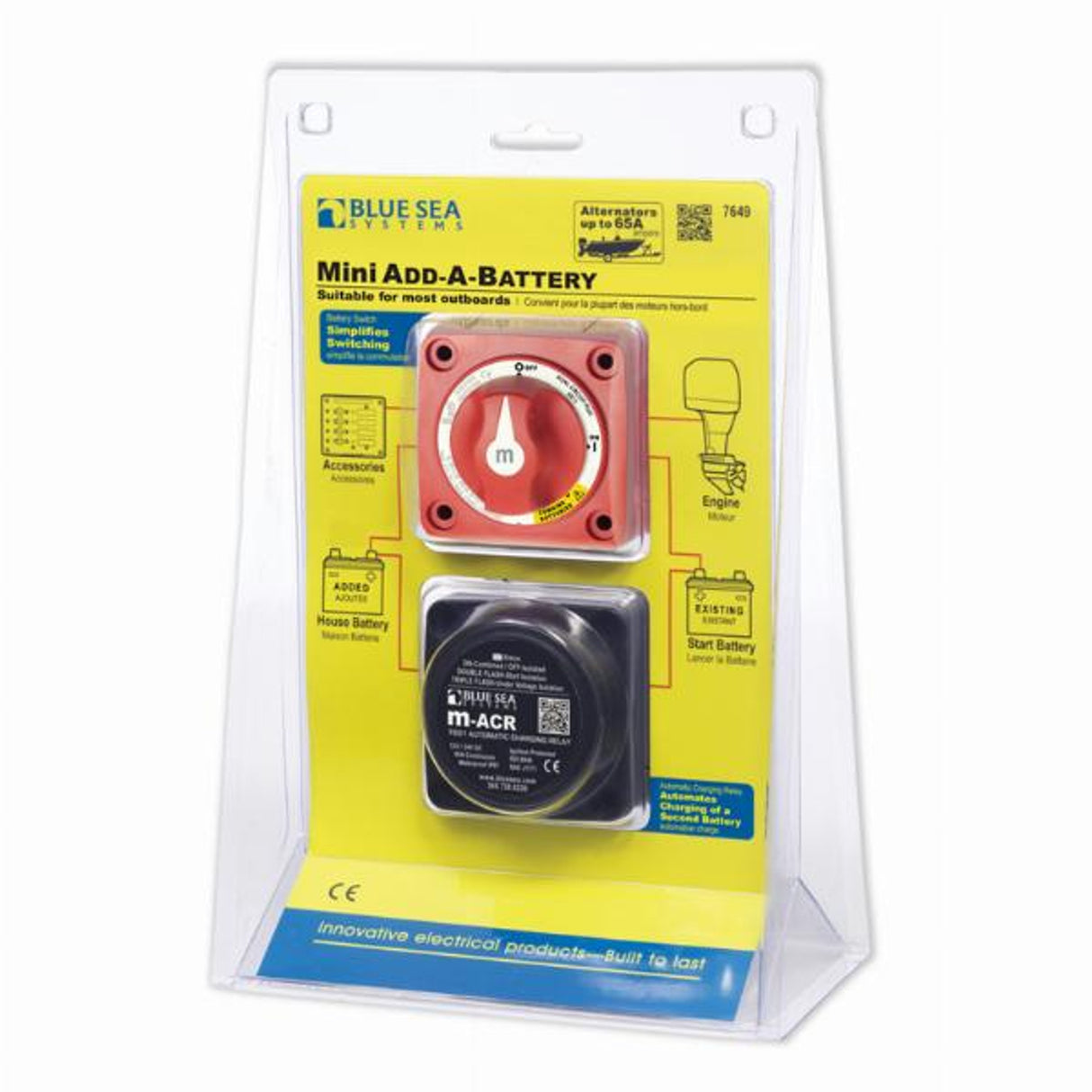 Blue Sea Systems Mini Add-A-Battery Kit - 65A