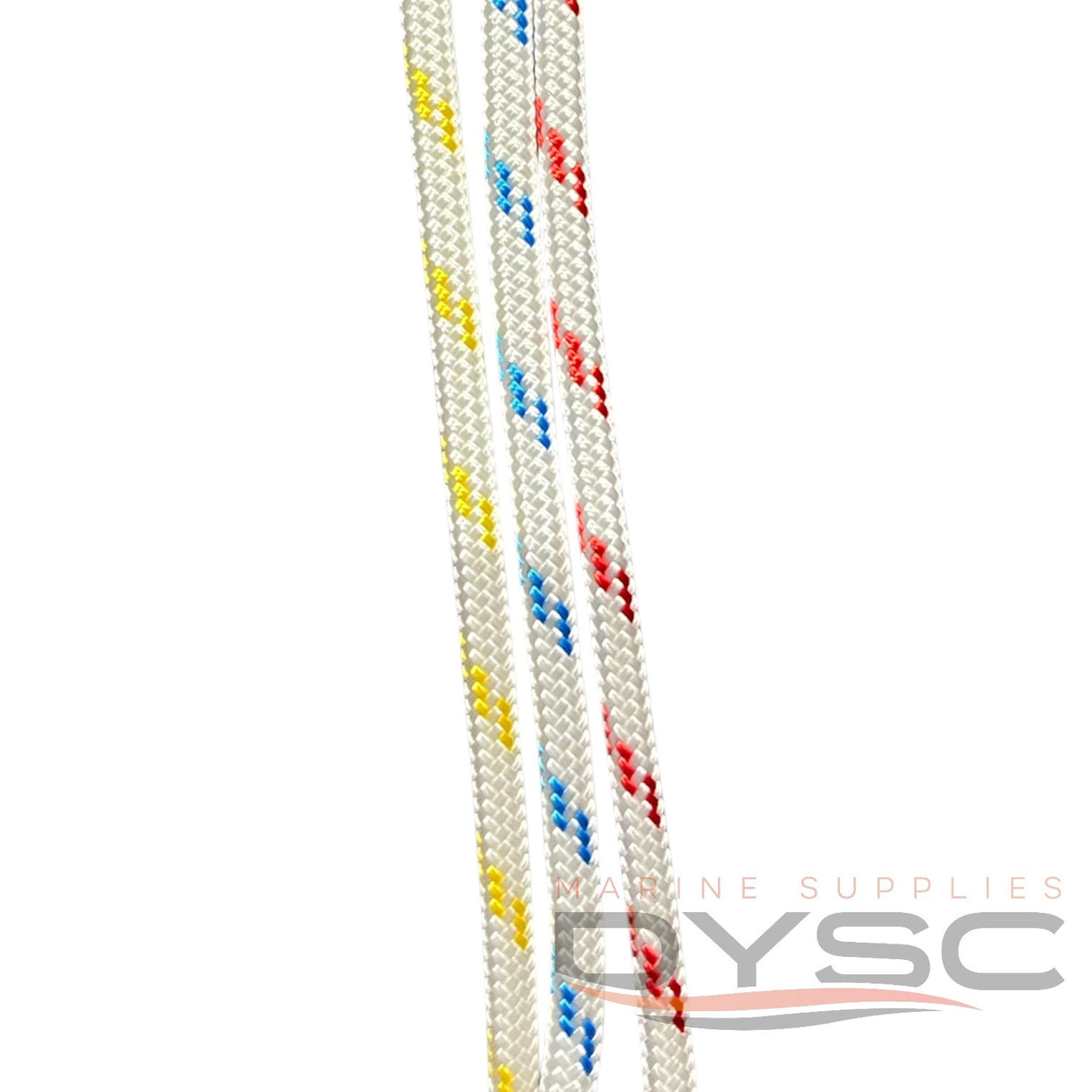 IRB Bowline Double Braid 8mm Per Metre White with Fleck