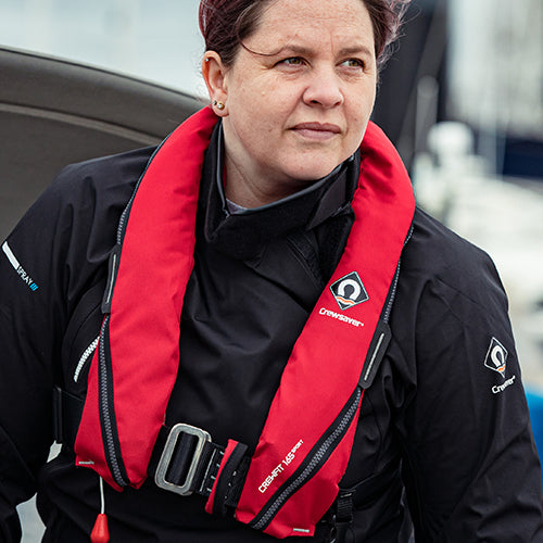 Crewsaver Crewfit 165N Sport Manual With Harness - Red