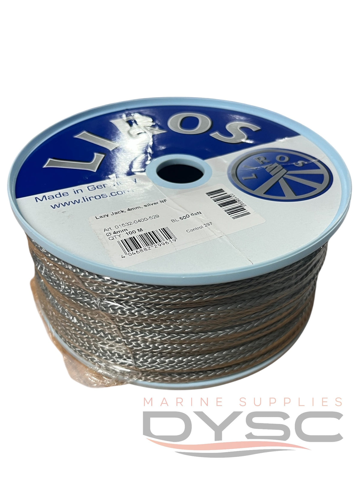 Liros Lazy Jack 4mm Silver 100mt roll
