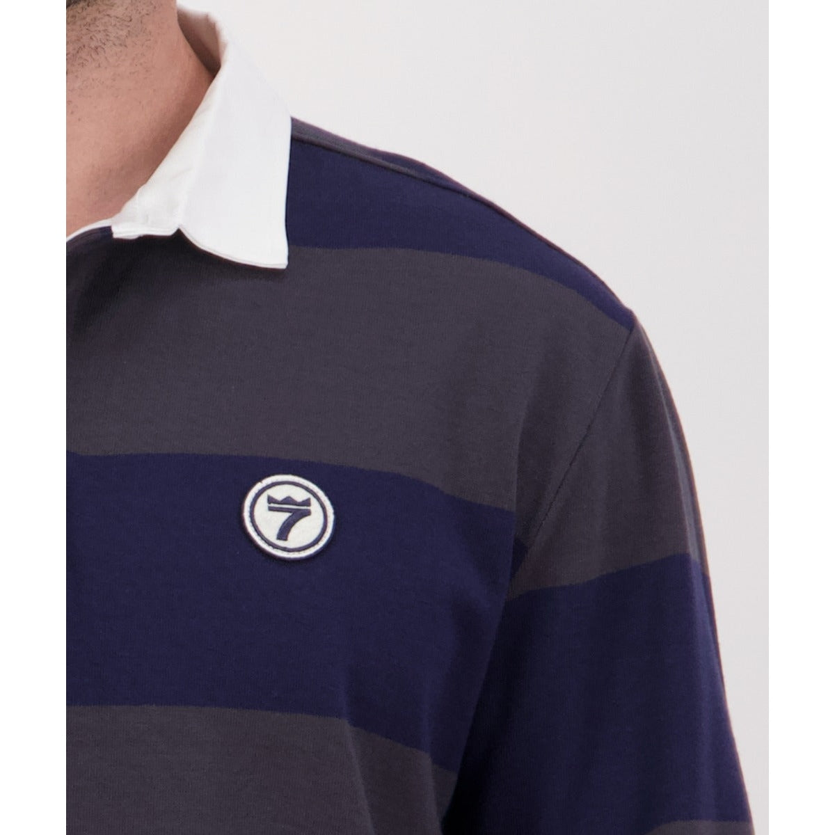 Line 7 MEN'S RANGE LONG SLEEVE RUGBY TOP Navy/Shadow