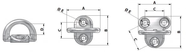 Rutgerson Folding Pad Eye Small