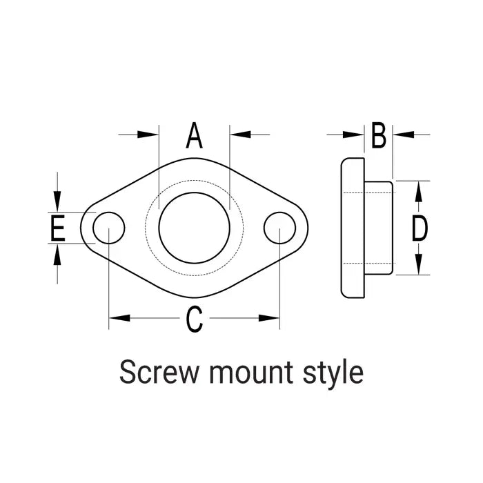 Ronstan Bush Screw-in 10.5mm (7/16") IDx5mm Deep PNP188